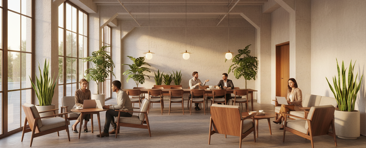 People working together in the CommonGround workspace